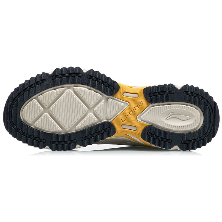 Li-Ning Supportive Trendy Non-Slip Lightweight Low-Top Sports Casual Shoes Men Sneakers Beige ARLQ001-7