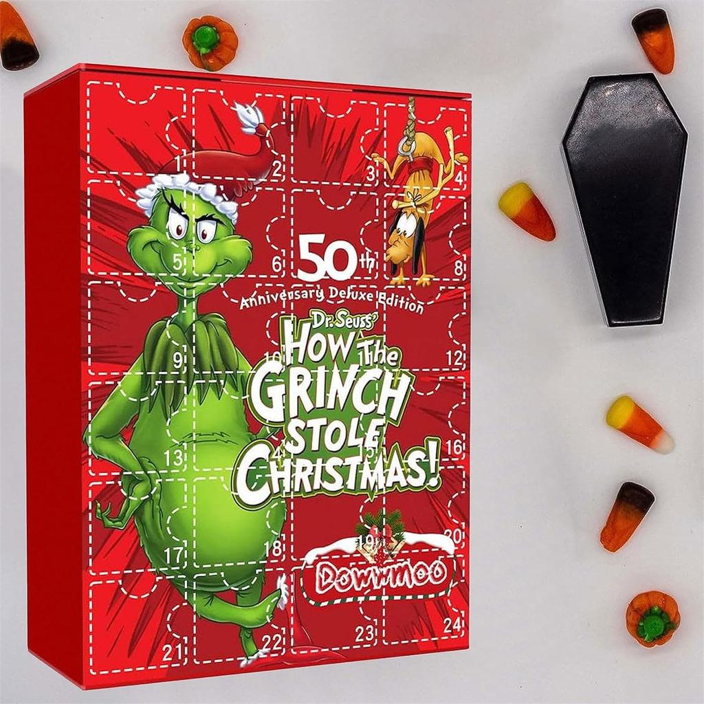 Рождественские милые фигурки кукольный адвент-календарь, рождественский календарь обратного отсчета с игрушками-сюрпризами, рождественская коллекция