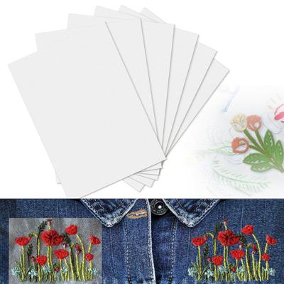 6 листов стабилизатора для вышивки водорастворимая бумага DIY бумага для переноса вышивки