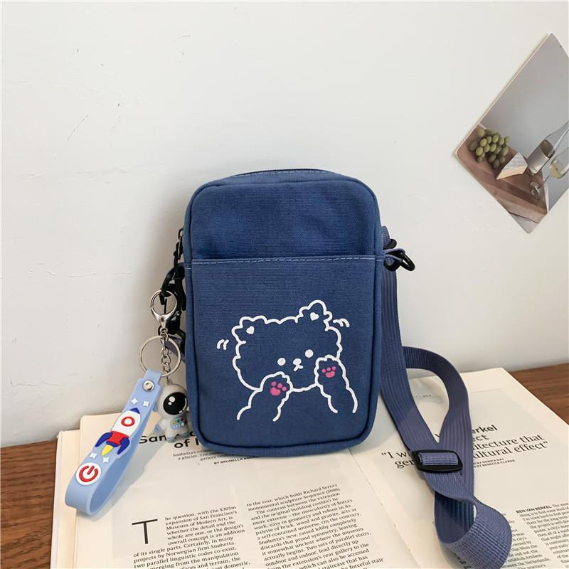 Canvas Small Crossbody Bag With Zipper Closure For Daily Use Womens Fashion