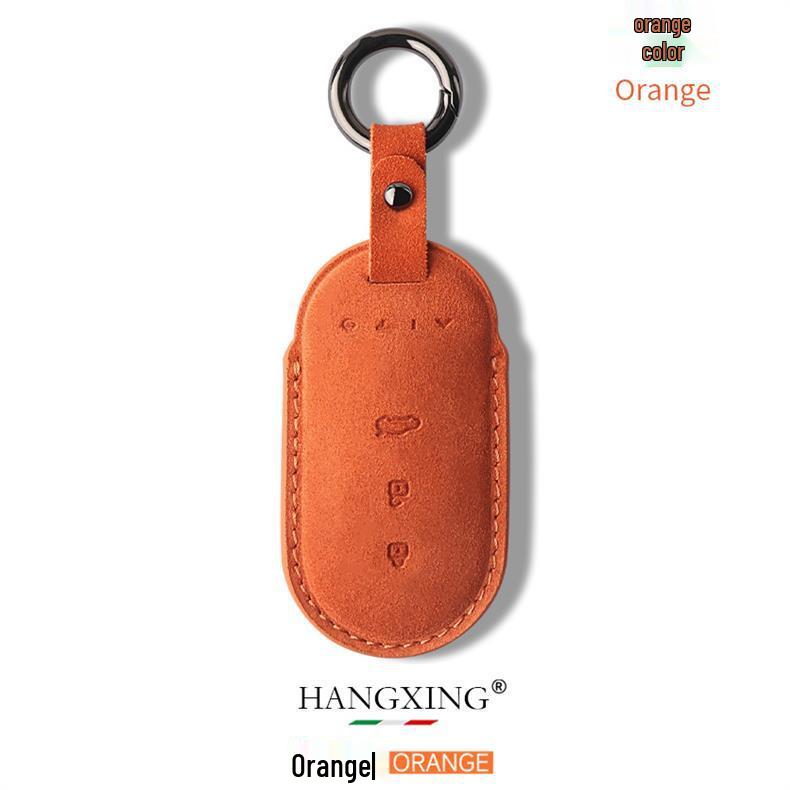 Suede Key Case for AITO Huawei M5/M7 - EV Accessory Shell with Buckle