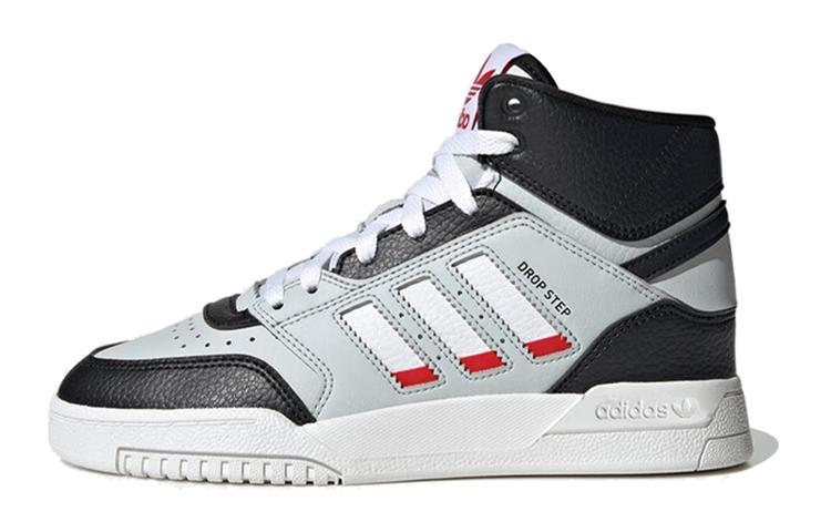 adidas Оригинальные Высокие Кеды для Скейтбординга Оригиналы Drop Step Устойчивые к Истиранию Детские Серый Черный HP7799