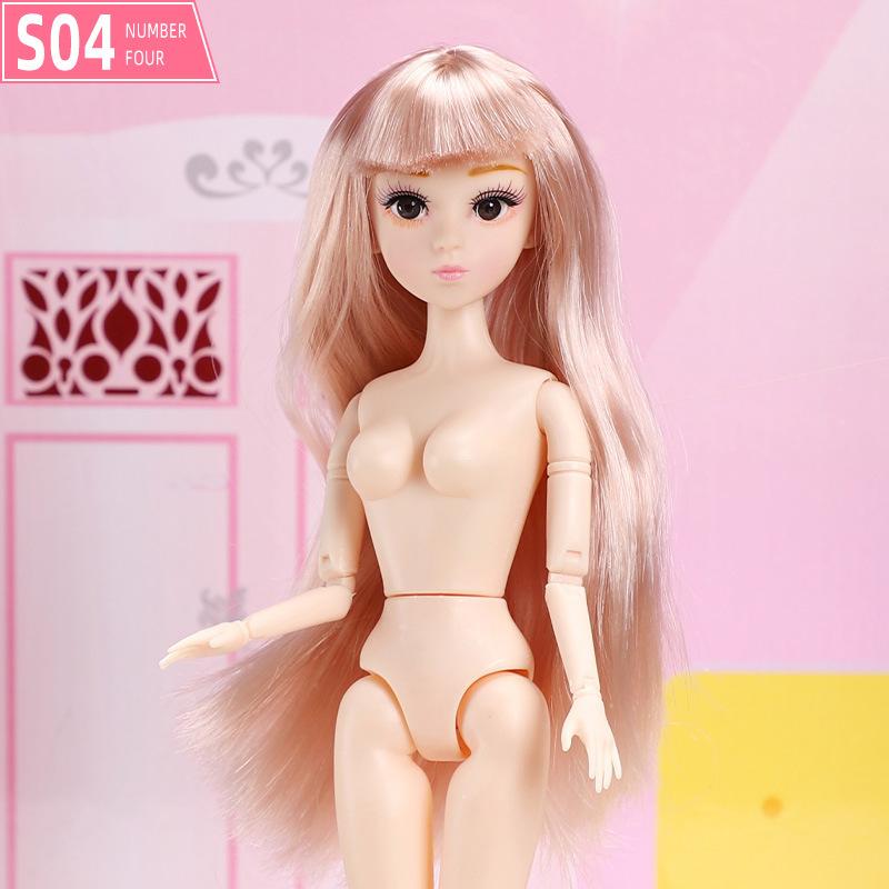 30 см 26-сочлененная BJD кукла-принцесса для девочек, обнаженные части тела, куклы с волосами, детские игрушки, кукла для девочек