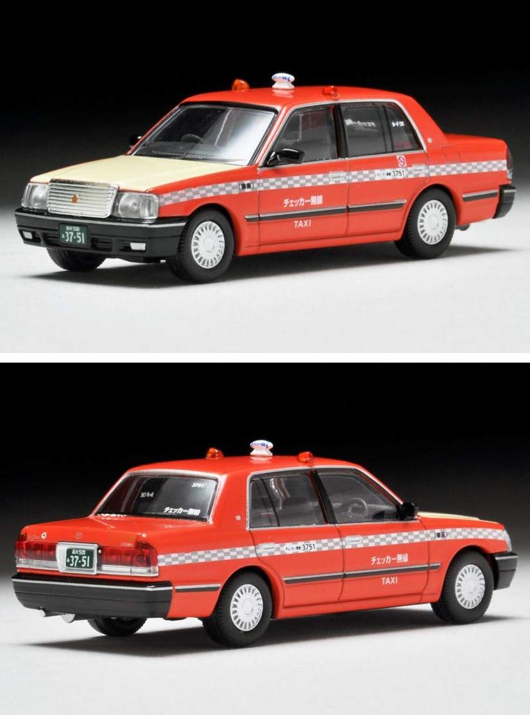 Tomytec Tomica Limited Vintage Neo Масштаб Toyota Crown Sedan Такси Checker Cab 1/64 LV-N219b (Готовый продукт)