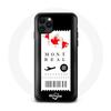 iPhone 11 Case Montreal Plane Ticket