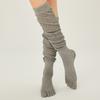 Split Toe Five Finger Yoga Socks Non-Slip Loose Socks Fashion Over Knee Socks  Ladies
