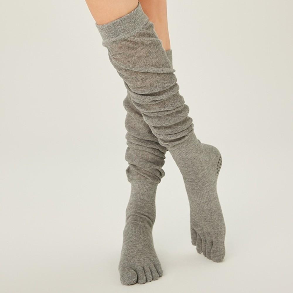 Split Toe Five Finger Yoga Socks Non-Slip Loose Socks Fashion Over Knee Socks Ladies
