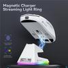 Легкая беспроводная мышь X6 Attack Shark до 26K DPI, RGB-подсветка, зарядная база с беспроводным 3-режимным подключением для ноутбука, настольного компьютера