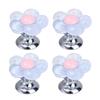 4/1Pcs Flowers Toilet Press Button Self-Adhesive Avoid Touching Toilet Lid Handle Multifunctional Cabinet Door Handle Home Decor