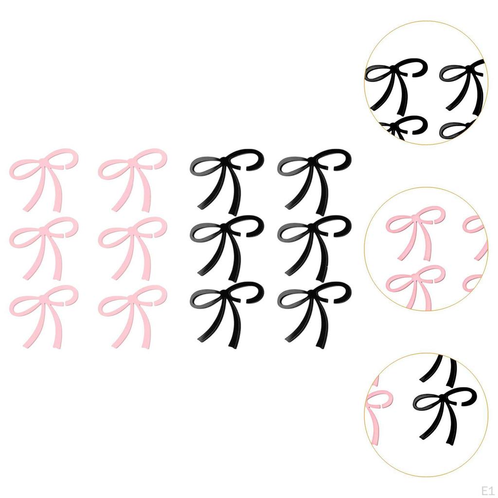 12 маркеров для напитков в виде бантов, модный акрил для вечеринок, маркеры для бокалов в виде бантов, бирки для бокалов для вина