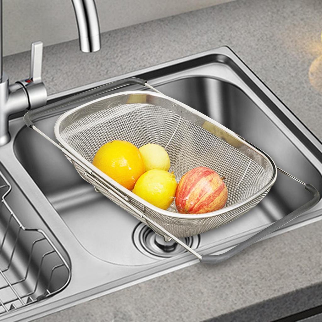 Сливная полка над раковиной. Выдвижной поддон. Сушка губки. Мелкая сетка. Блюдо для фруктов.