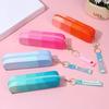Новый силиконовый пенал, креативный студенческий портативный простой прямоугольный пенал, принадлежности для постепенного хранения
