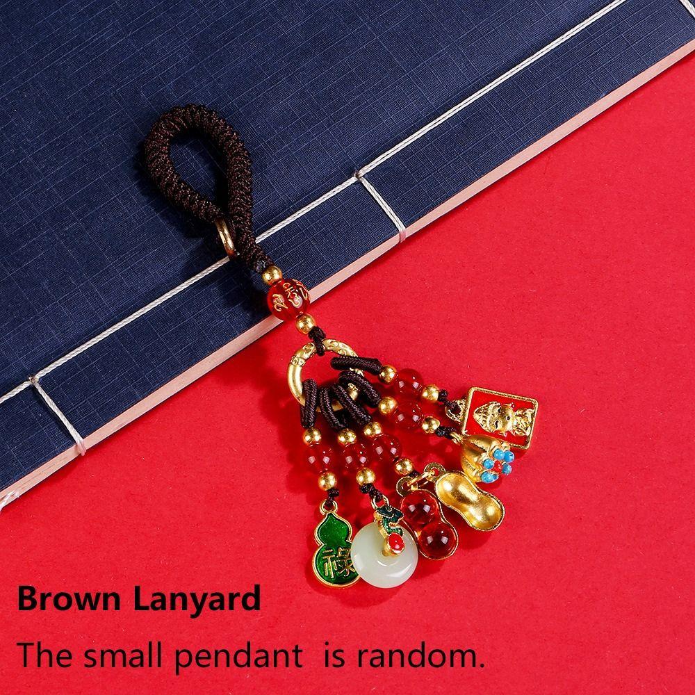 Enamel Plutus Lucky Keychain Gourd Key Chain Strap Cute Car Keys Charms  Men