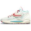 KD 14 Multi-Color Unisex Sneakers Cashmere White Turquoise-Blue CW3935-700
