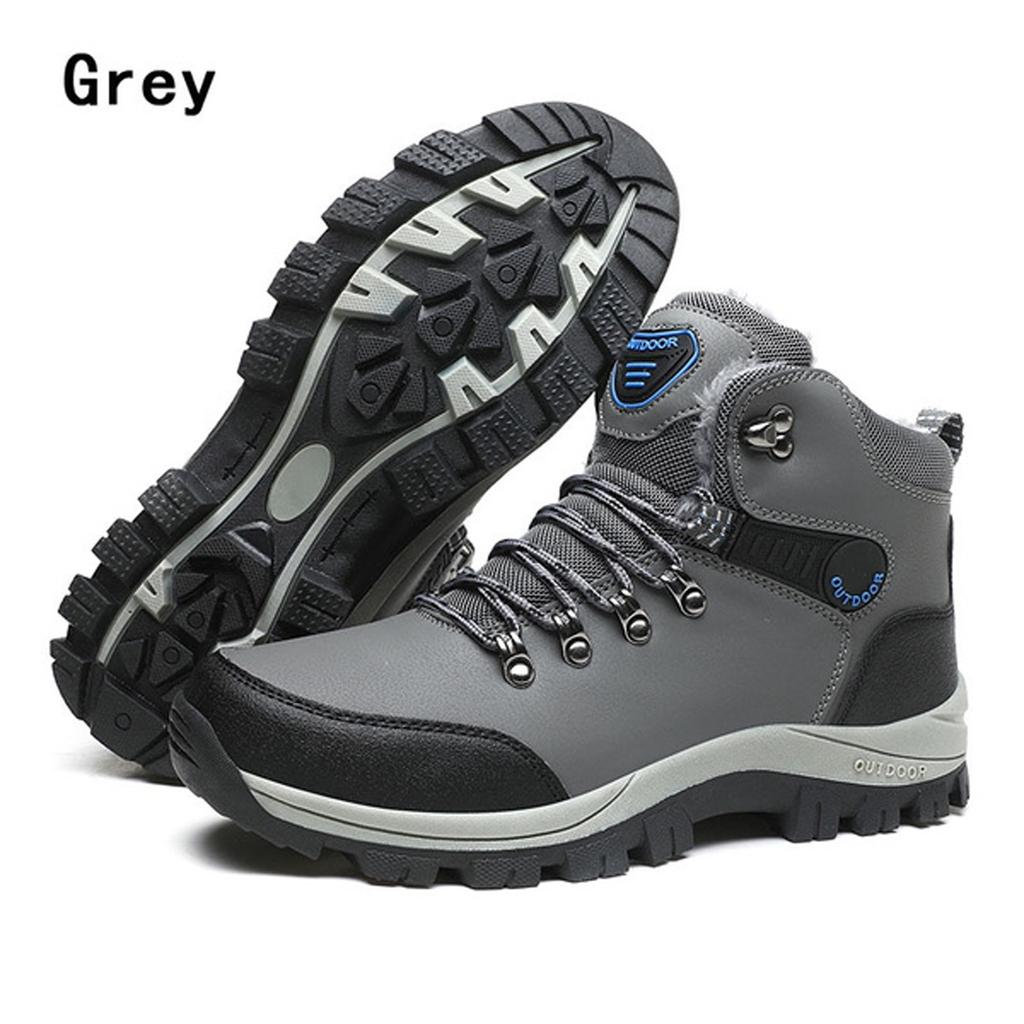 Зимние бархатные теплые водонепроницаемые походные ботинки, зимние ботинки, мужская хлопковая обувь