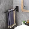 Towel Rack Hand Towel Holder No Drilling Wall Mounted Stainless Steel Space Saving Double Towel Bar for Bathroom