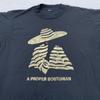 Винтажная рубашка A Proper Bostonian мужская L/XL черная с графическим принтом смешная юмор Бостон