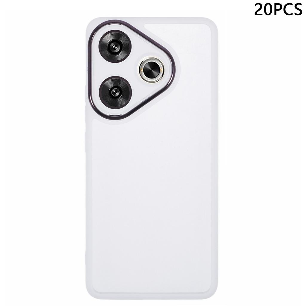 Bulk Purchasing 20Pcs TPU Case for Xiaomi Redmi Turbo 3 5G/Poco F6 5G Electroplated Camera Frame Phone Cover Precise Cutouts