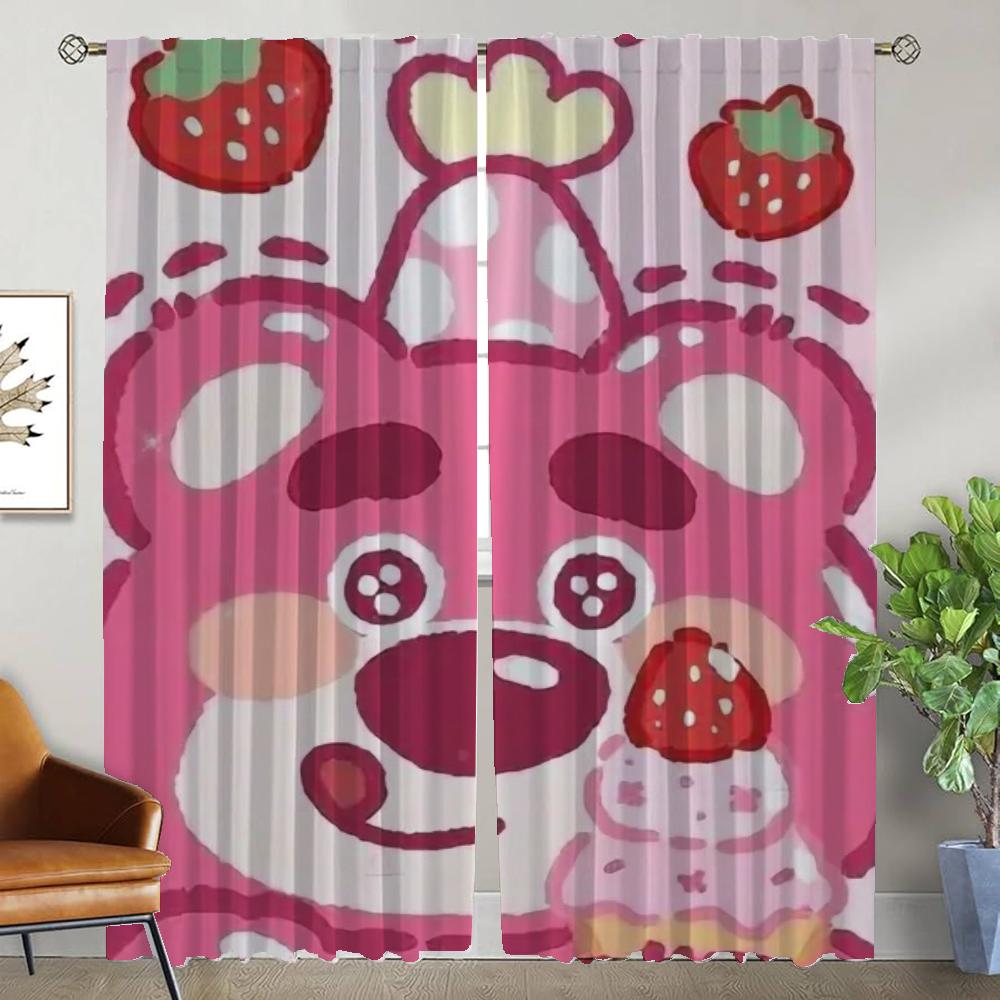 Элегантные шторы Lotso для гостиной, тюль для спальни, затемняющие шторы, противомоскитные шторы, 2 шт., перегородка