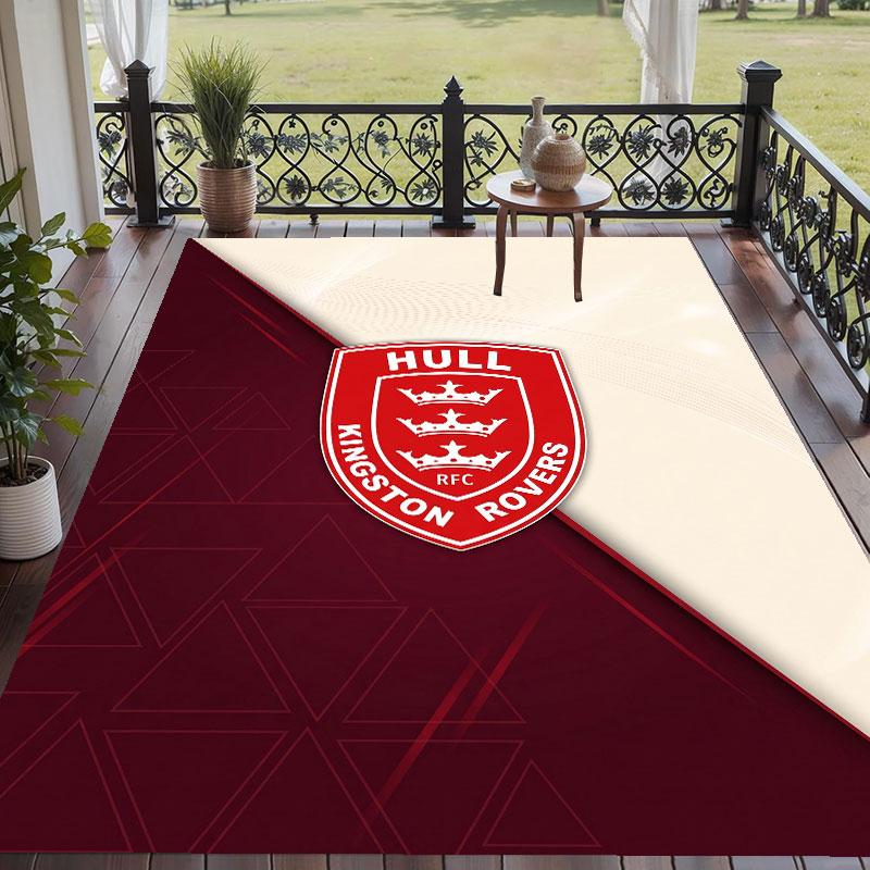 Soft Floor Carpet Hull KR Pattern Area Rug Decorative Mat For Home Room Decoration