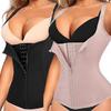 Waist Trainer Corset for Women Tummy Control Shapewear with Zipper&Hooks Women's Slimming Body Shaper Tank Top Vest with Adjustable Straps