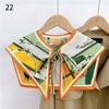 Front Tie Fake Collar For Women Vintage Print Detachable Collars Houndstooth Letter Fake Collar Shawl Wrap Scarf Neckwear Cape