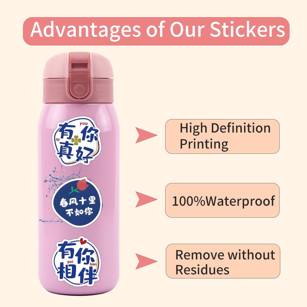 60 Cartoon Quotes New Graffiti Stickers DIY Decorative Skateboard Water Cup Personality Stickers