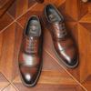 Desai деловые деловые кожаные туфли на шнуровке дышащие трехсоставные оксфордские туфли дерби для жениха мужская обувь