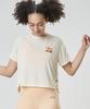 PICTURE ORGANIC CLOTHING Женская укороченная футболка Novita Outdoor Tech с коротким рукавом (Дымчато-белый)