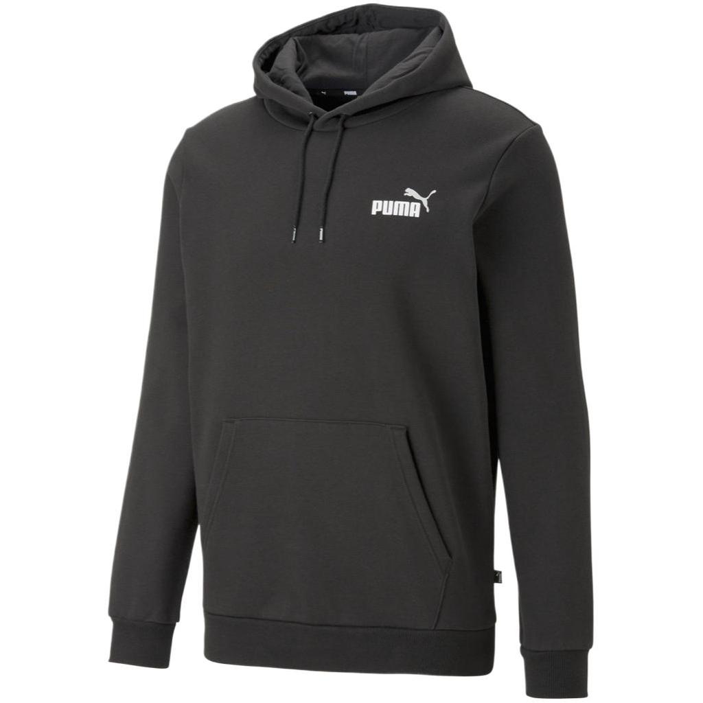 Puma Minimalist Logo Comfortable Warm Fleece Hoodie Unisex Hoodies Black 674471-61