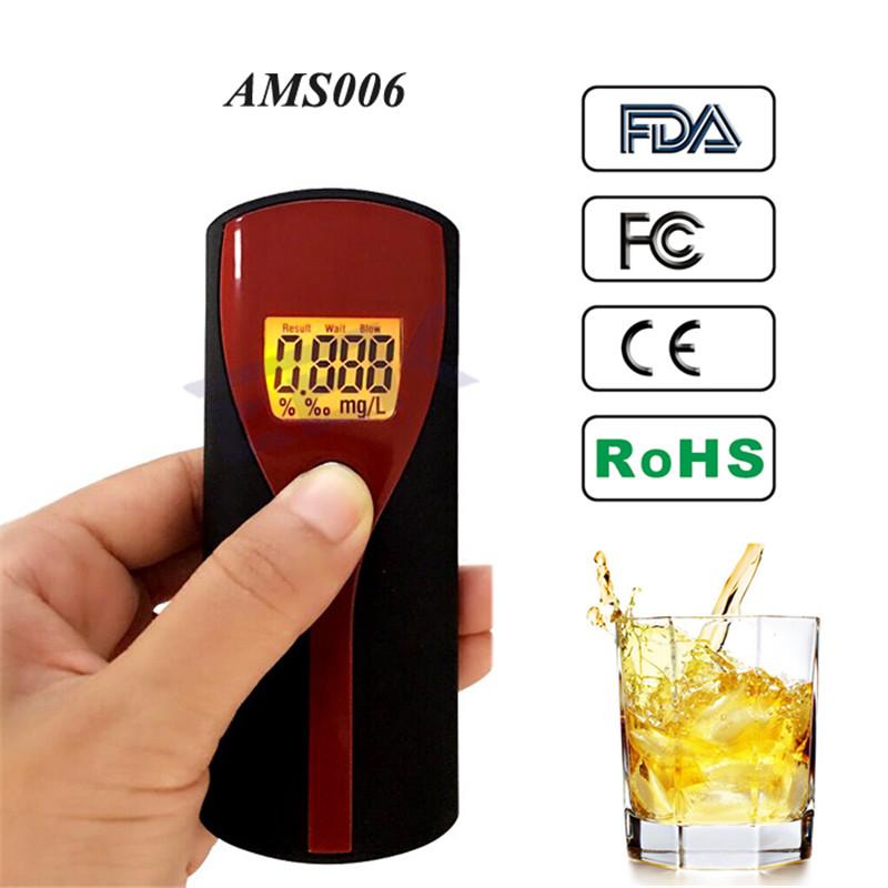 Портативный тестер алкоголя в выдыхаемом воздухе, анализатор алкоголя в выдыхаемом воздухе, алкотестер