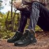 Мужские зимние ботинки 38-46, защитная рабочая обувь, водонепроницаемые и небьющиеся походные ботинки