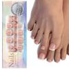 Nails French Toenails for Foot Nails Finished Wear Nails and Nails Matte Toenail Patches