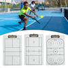 Coaches Clipboard Dry Erase Coaching Whiteboard Double-Sided Lineup White Board for Hockey Baseball Pickleball Lacrosse