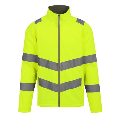 Regatta Professional Мужская профессиональная куртка Pro Contract Ablaze Hi-Vis из двухслойного софтшелла