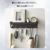 NASSIA Key Hanger, Wall-Mounted, Heavy-Duty Capacity, Key Holder, Storage, Small Item Organizer, Wall-Mounted Shelf (Black)
