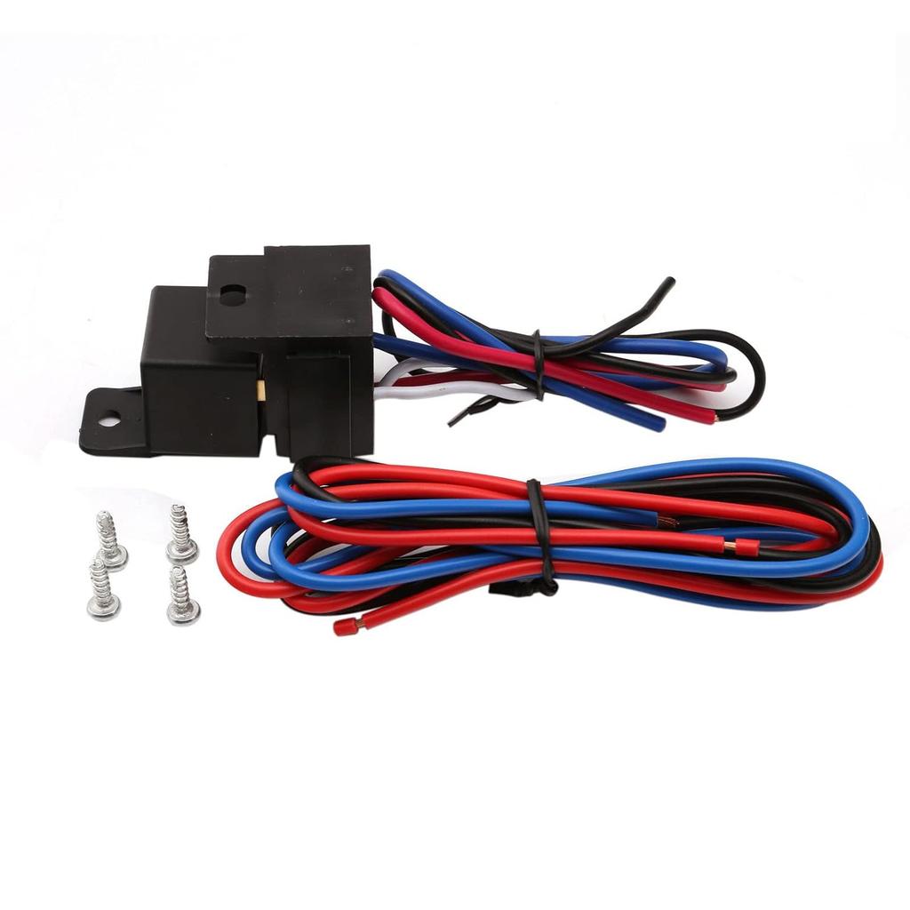 12V Ignition Switch Panel, Ignition Starter Toggle Switches Kit | Carbon Fiber LED Push Button for Race Car, RV, Truck