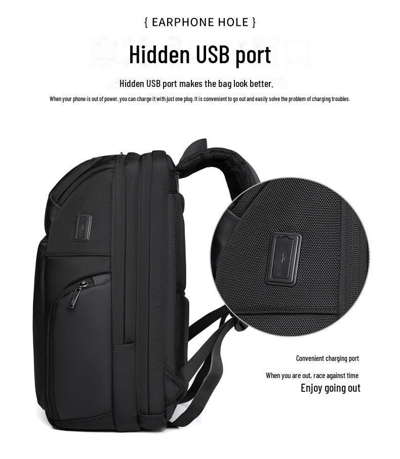 Водонепроницаемый рюкзак унисекс большой вместимости: Модная дорожная и школьная сумка с отделением для ноутбука