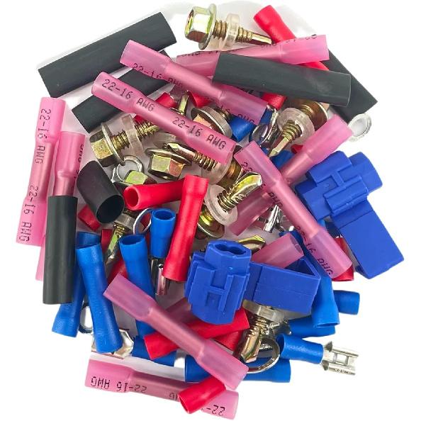 Универсальный комплект поворотников и гудка для квадроцикла UTV SXS, дорожный комплект, рулевой переключатель на большой палец со светодиодной подсветкой, реле-вспышка, система проводки поворотников (Комплект N)