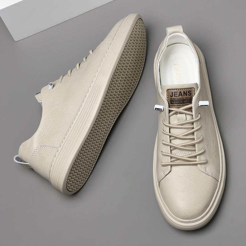 2024 Новые мужские повседневные туфли из натуральной кожи, роскошные брендовые уличные кроссовки, теннисные мужские кроссовки высокого качества для мужчин