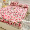 1pc Queen Bed Sheets with Elastic Band Adjusted Bed Cover Queen/King Sabanas Cama Matrimonial Flower Printed Sheet No Pillowcase