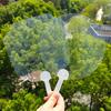10 шт. пустые пластиковые прозрачные веера для детей, сделай сам, художественный веер, свадьба, день рождения, вечеринка, подарки для подруги, парня, креативные подарки