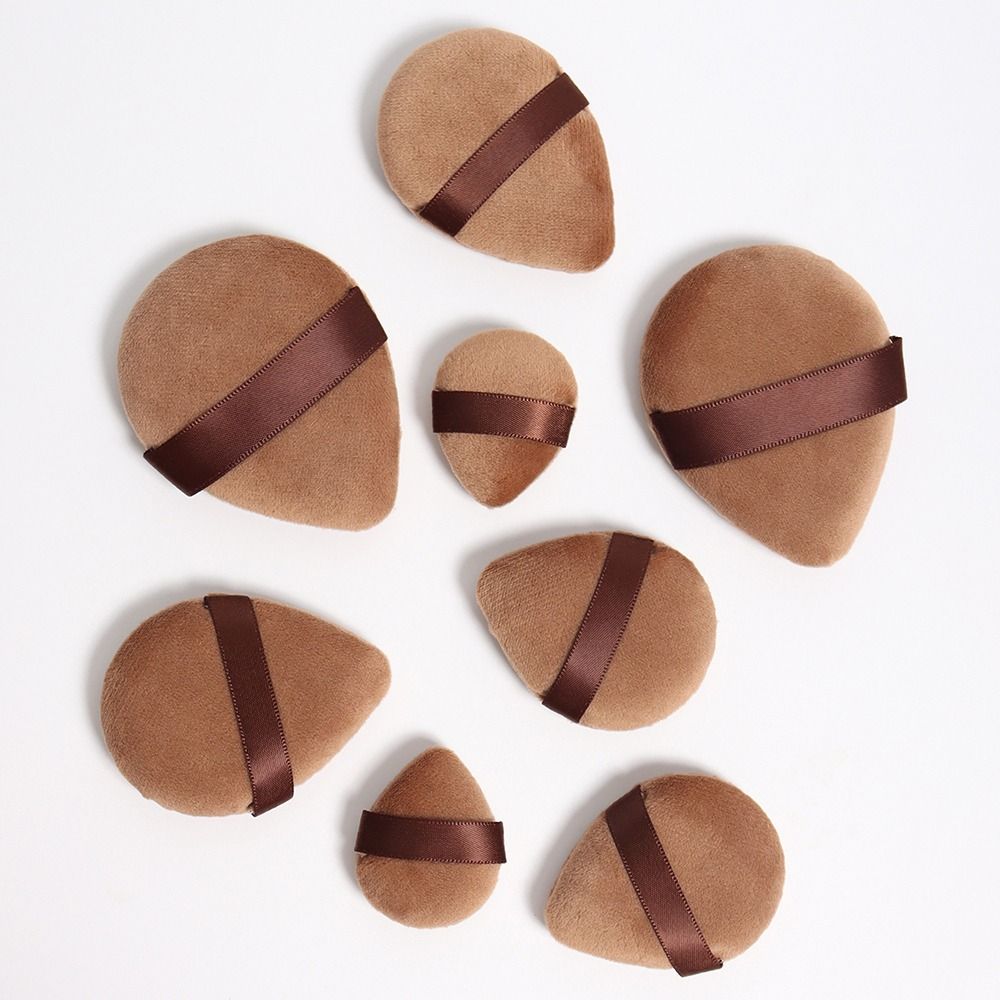 Professional Velvet Cosmetic Powder Puff S/M/L Thumb Air Cushion Puff Mini Finger Puff Face