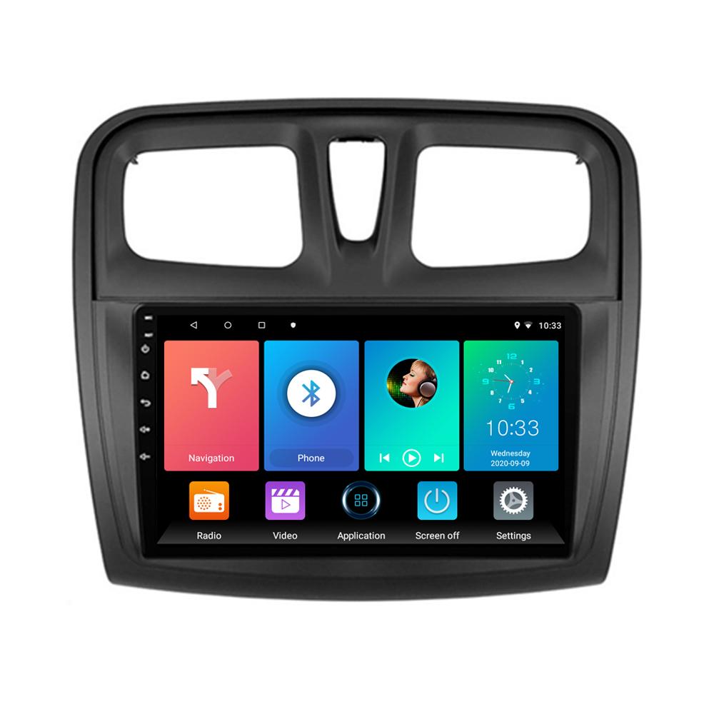 10-дюймовый Android Carplay для Renault Logan Sandero 2014-2017, автомобильный радиоприемник, мультимедийный видеоплеер, GPS-навигация, WIFI, 2 + 32 ГБ
