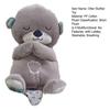 Musical Otter Plush Toy with Lullaby Soothing Sound Light Washable Breathing