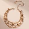 Women Anklet Bell Decor Adjustable Design Double-Layer Ankle Chain Sophisticated Ankle Accessory Jewelry Gift