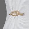 Brooch French Style Hollow Stainless Exquisite Vintage Solid Color Colorfast Luxury Bag Collar Scarf Hat Decoration Clothes Pin Lady Jewelry