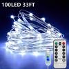 high qualityBZPCF 1pc USB Fairy String Lights, 66FT 200LED, 33Ft 100 LED, 16.4FT 50LED, Silver Wire, 8 Lighting Modes, Remote Control, USB Powered,