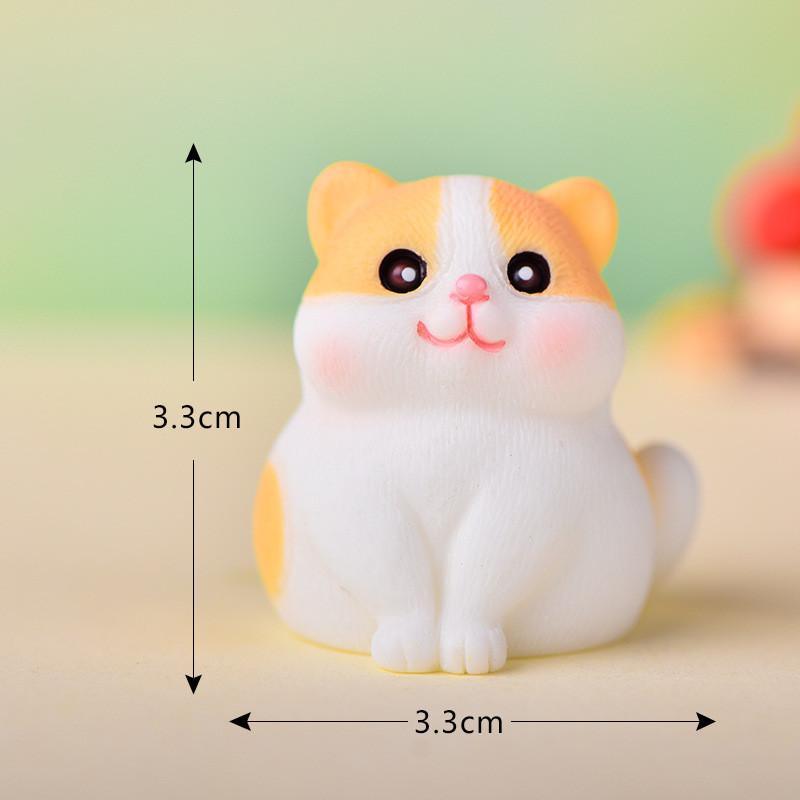 Detailed Resin Orange Tabby Cat Figurines For Creative Garden Projects