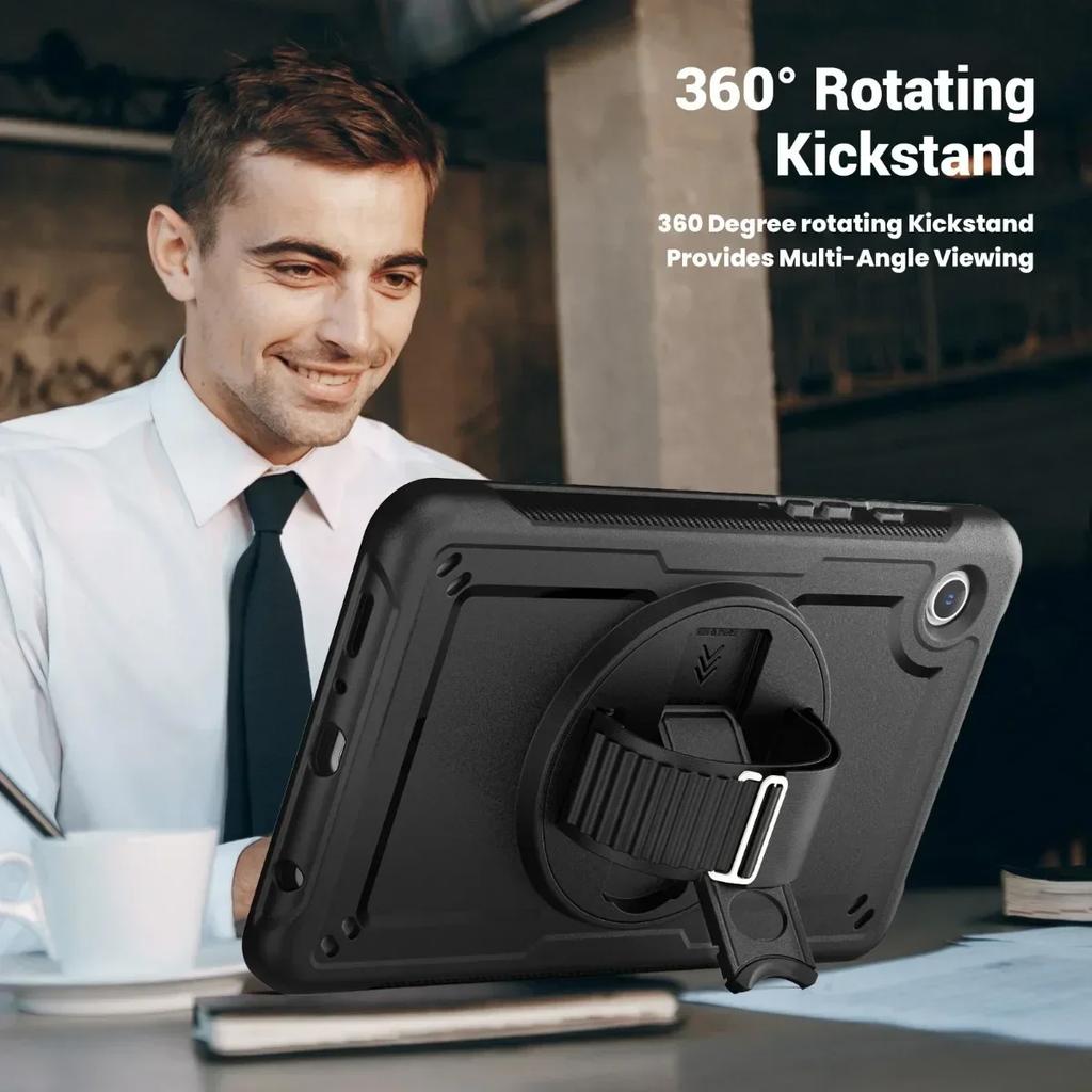 360Rotation Kids Stand Tablet Case for Samsung Galaxy Tab A9 Plus 8.7 " 11 Inch Heavy Duty Protective Cover NO Shoulder Strap